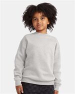 Hanes Ecosmart Crewneck Sweatshirt, Long Sleeve Solid Print Pullover Sweater