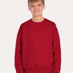 JERZEES -NuBlend Youth Crewneck Sweatshirt, Long Sleeve Pullovers, Casual Youth Sweater