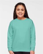 LAT - Youth Elevated Fleece Sweatshirt, Long Sleeve Crewneck Pullover Sweater