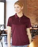Sierra Pacific Women's Polo Shirt, Moisture Free Mesh Short Sleeve Tops, Collared Polo Shirt