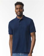 Gildan DryBlend Jersey Polo, 3 Button Short Sleeve Collared Polo Shirt