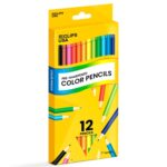 12-Pack Pre-Sharpened Colored Pencils – Smooth & Vibrant Colors for School & Art