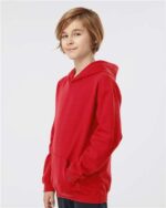 Tultex Youth Hooded Sweatshirt, Kids Pullover Hoodie - Image 2