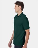 Hanes Ecosmart Jersey Polo, Short Sleeve Collared Polo Shirt - Image 2
