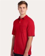 JERZEES Dri-Power Polo, Short Sleeve polo with Pocket - Image 2