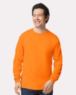 Gildan Hi Viz Ultra Cotton Long Sleeve T-Shirt, Safety Workwear,S-5XL