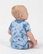 Dyenomite - Infant Crystal Tie-Dyed Onesie, Newborn to Infant Bodysuit - Image 3