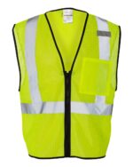 Kishigo - Single Pocket Zipper Mesh Class 2 Vest - 1519-1520 - Image 9