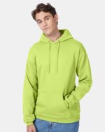 Hi Viz Hanes - Ecosmart Hooded Sweatshirt - P170-Work Wear