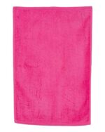Q-Tees - Hemmed Hand Towel with Velour and Terrycloth Sides - Image 3