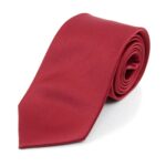 Boys' Burgundy School Uniform Neck Tie – Pre-Tied Adjustable Strap for a Polished Look - Image 3