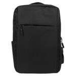 Slim Black Backpack – Lightweight & Stylish with Multiple Compartments