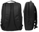 Slim Black Backpack – Lightweight & Stylish with Multiple Compartments - Image 2
