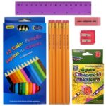 Basic School Supplies Kit – Essential Writing & Coloring Tools for Students