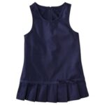 Girls School Uniform Pleated Hem Jumper, Comfortable & Durable