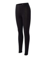 BELLA + CANVAS - Women’s Leggings 5.3 Ounce Black Color - Image 2